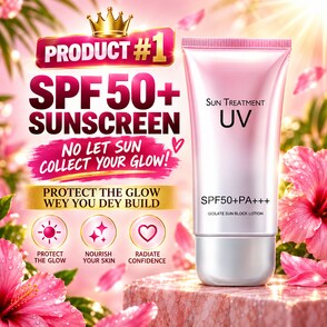 SPF 50 plus sunscreen